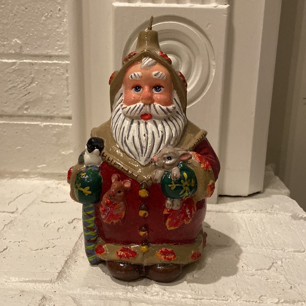 Christopher Radko Home For the Holidays Santa Candle